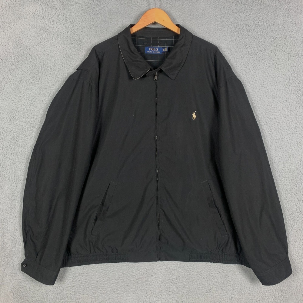 Polo Ralph Lauren Jacket Mens 4XLT Faded Black Bi-Swing Dark Academia